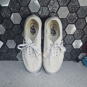 Vans Off-White Canvas Sneakers